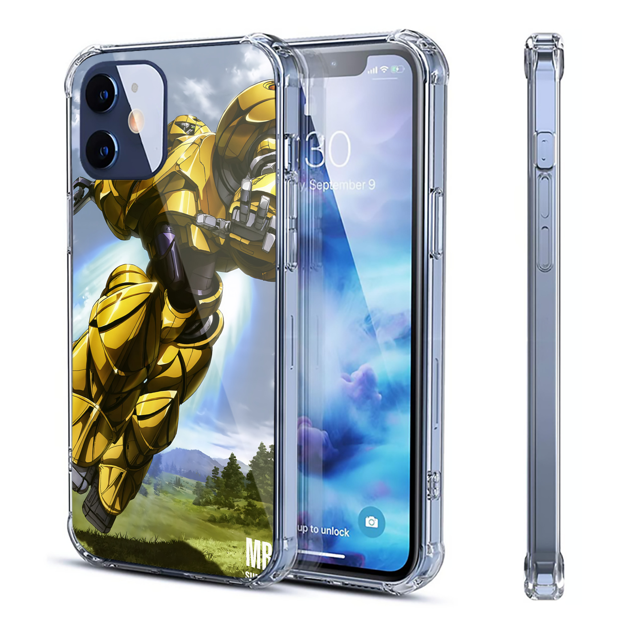 （画像用） 機動戦士ガンダム Mobile Suit Gundam 【iPhone 12シリーズ対応】透明スマホケース（クリアソフトケース）